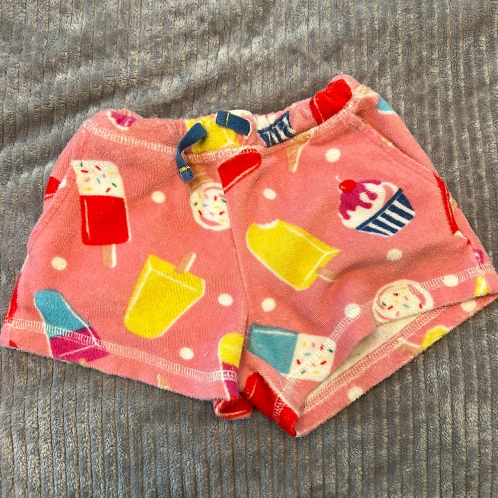 Mini Boden towel shorts with ice cream motive size 5T 110 cm